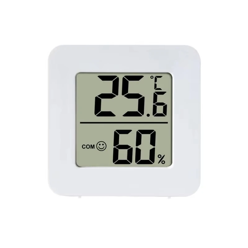 Jauge de température pour pièce, Mini thermomètre et hygromètre numérique avec capteur mural, écran LCD pour usage domestique — 7/9