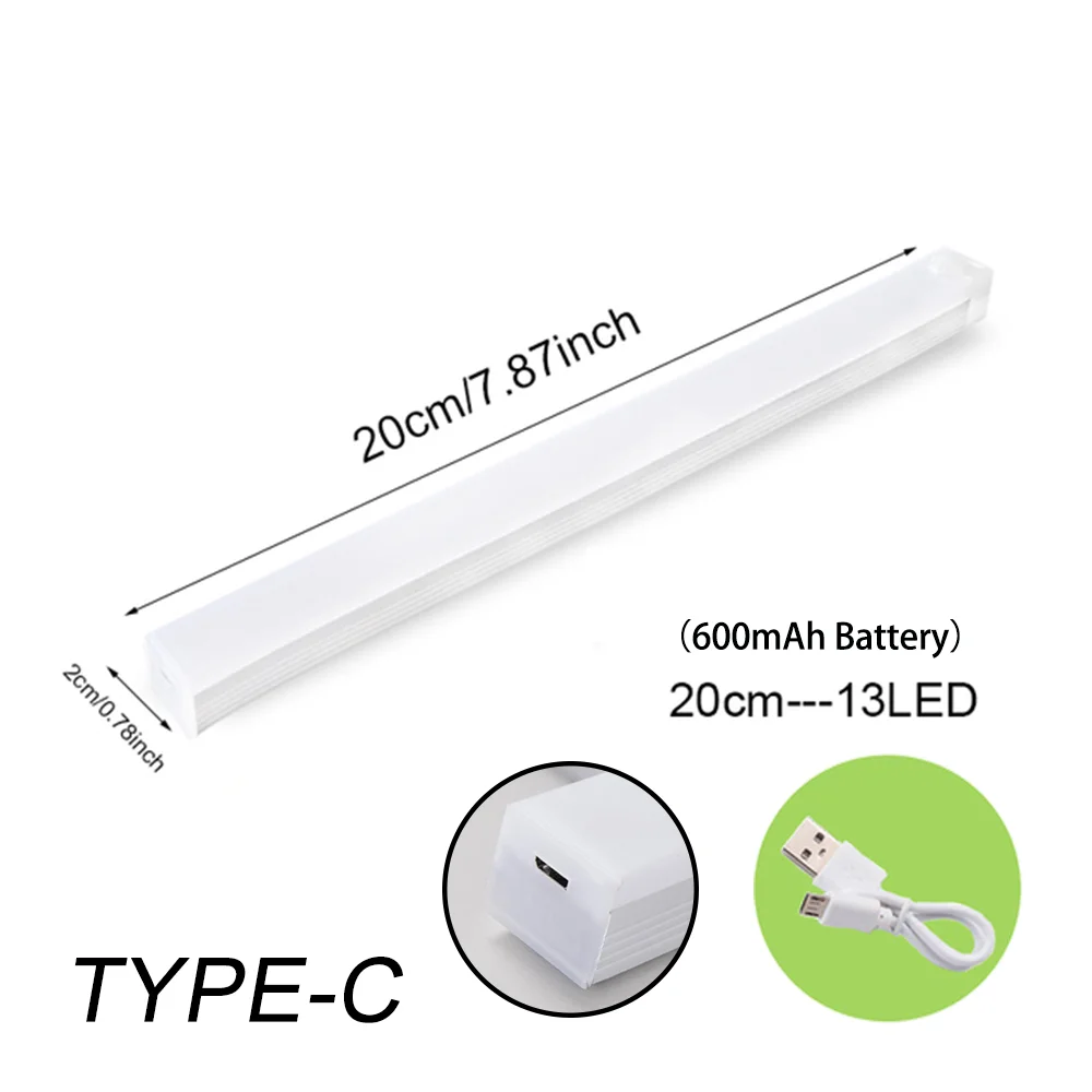 Aste LED ضوء ليلي مستشعر حركة لاسلكي من النوع C مصباح خزانة إضاءة خلفية للدرج للمطبخ — 9/10