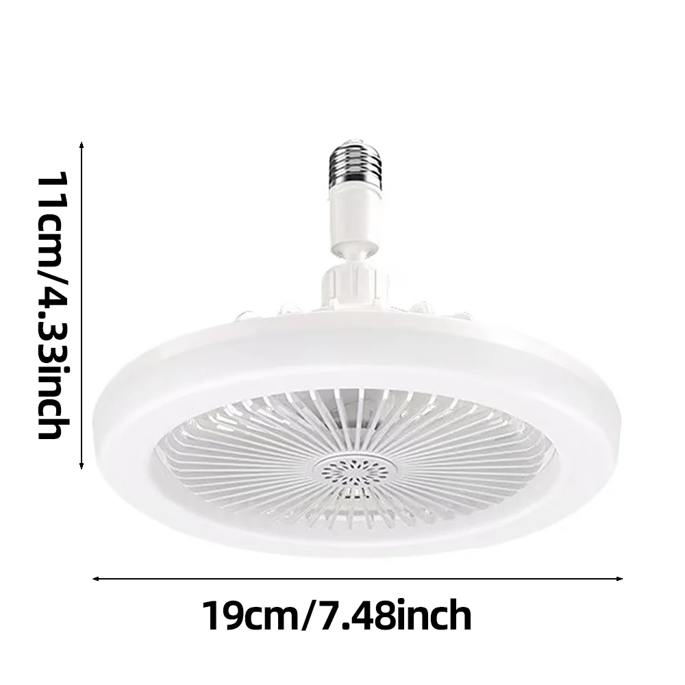 Ventilateur de Plafond Rotatif avec Télécommande, Lampe d'Éclairage, Convertisseur, Base d'Éclairage, Chambre à Coucher, Salon, Flamme ATA, 3 en 1 — 6/7