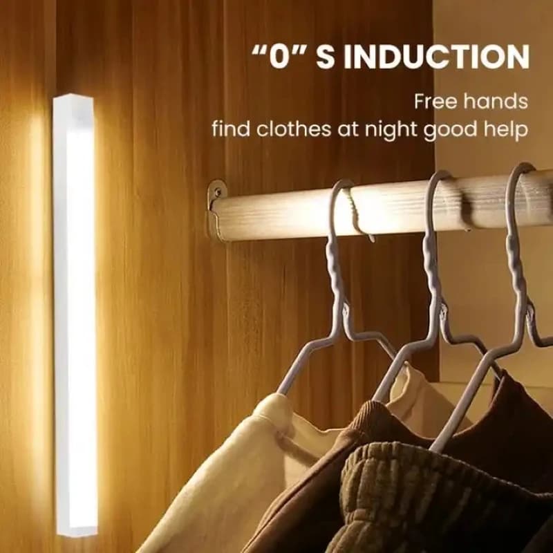 LED sans fil veilleuses capteur de mouvement lumières placard cuisine veilleuses chambre détecteur lumière armoire escalier rétro-éclairé — 4/10