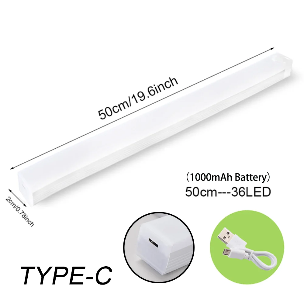 Aste LED ضوء ليلي مستشعر حركة لاسلكي من النوع C مصباح خزانة إضاءة خلفية للدرج للمطبخ — 7/10