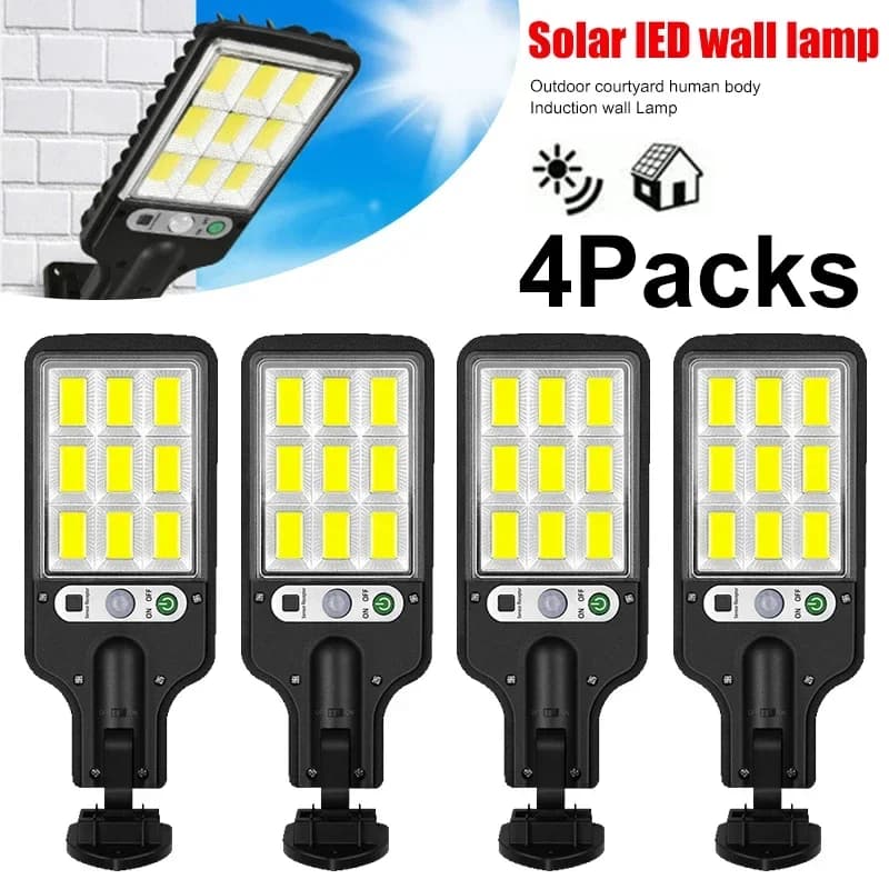 Applique Murale Solaire à LED pour l’Extérieur, Rechargeable, pour Cour, Jardin, Terrasse, Porte de Garage, Éclairage de Rue
