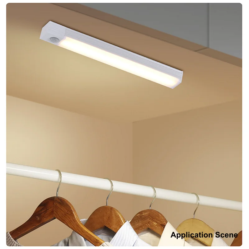 Lampe LED sans fil avec capteur de mouvement, Rechargeable par USB, veilleuse à Induction, Portable, sans fil, magnétique, pour armoire, cuisine — 5/9