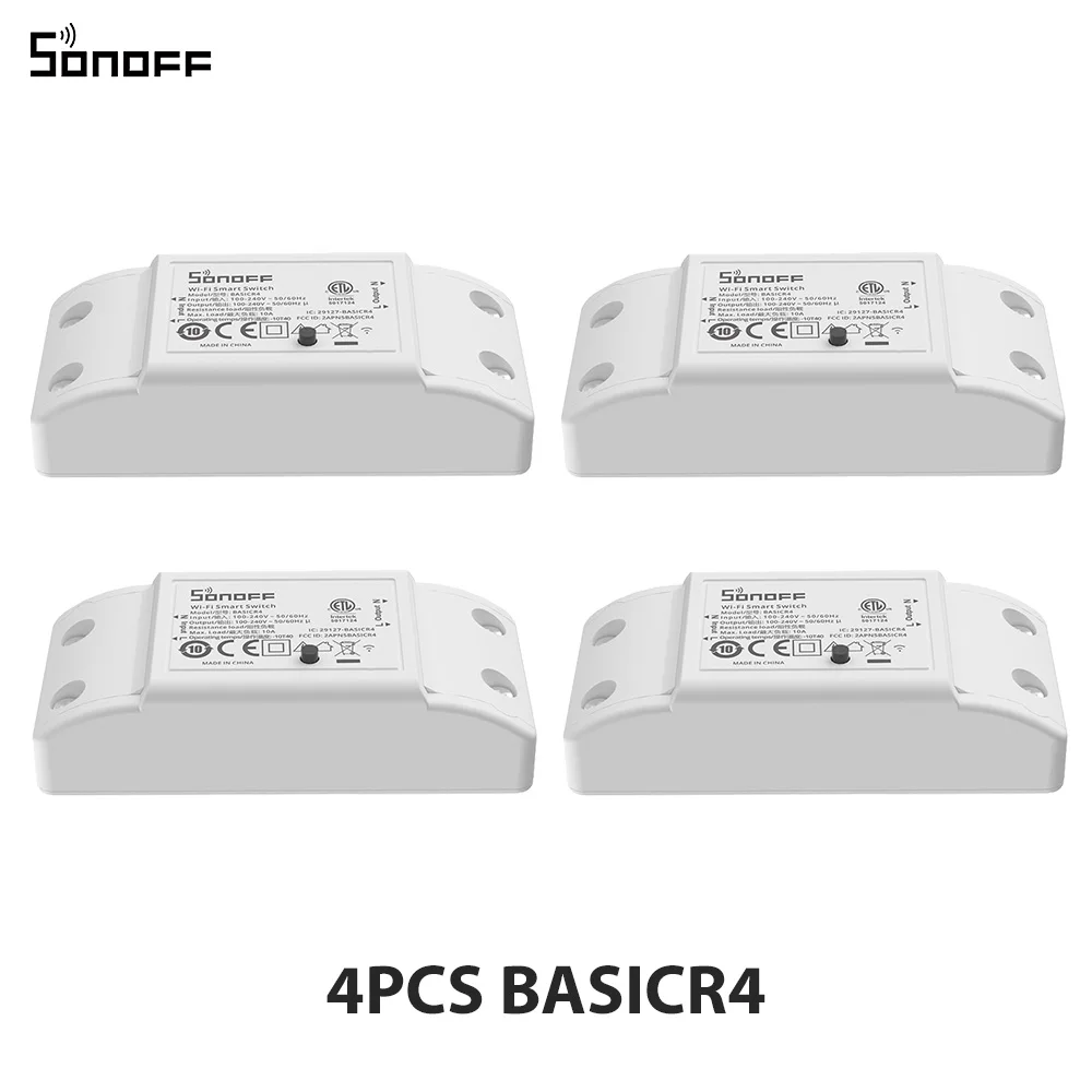 SONOFF BASICR4 – interrupteur intelligent WiFi ESP32, Mode Magic Switch, télécommande EWeLink fiable et sûre avec S-MATE2 Alexa Google, 1 à 10 pièces — 9/10