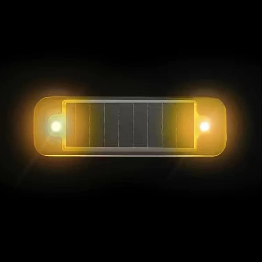 Mini LED énergie solaire voiture voyant d'avertissement nuit sécurité simulée alarme sans fil antivol lampe d'avertissement clignotant lampe d'alarme factice — 10/10