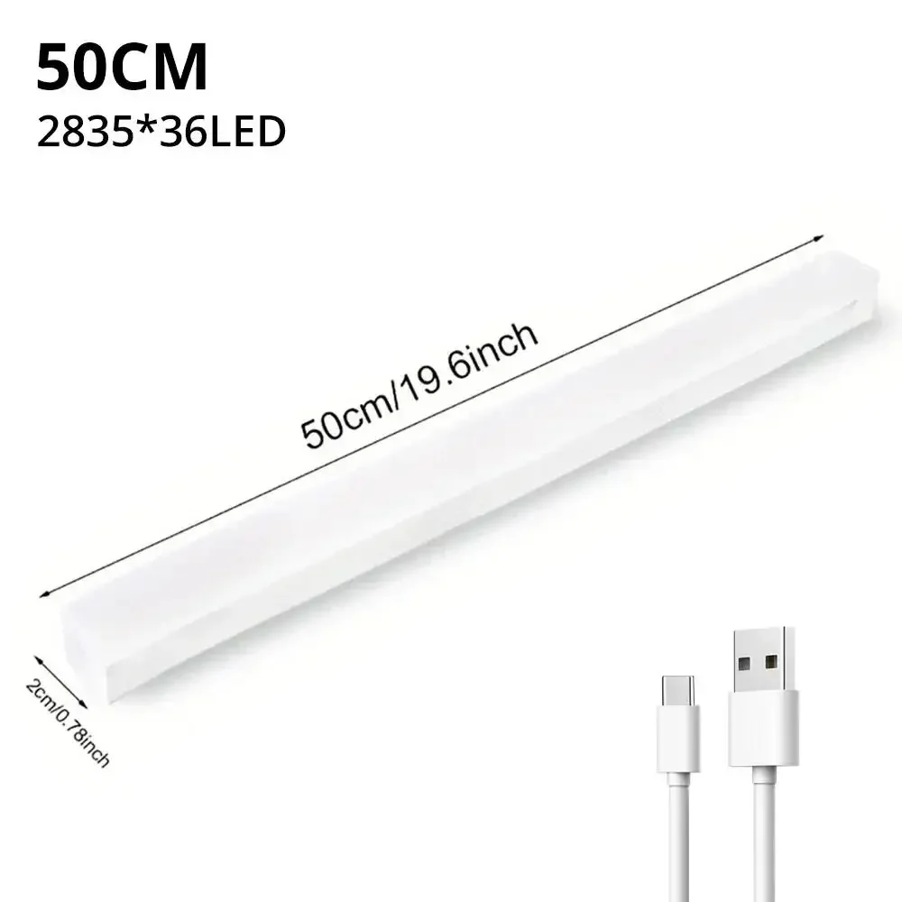 Veilleuses LED sans fil avec détecteur de mouvement, lampe aste par USB, ampoule magnétique pour armoire, chambre, Cisco, cuisine, allée, détecteur de tube — 10/10