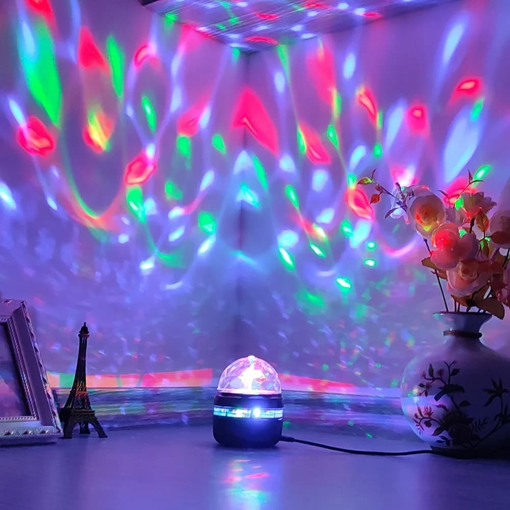 Projecteur LED ciel étoilé et aurore boréale, lampe de projection avec télécommande et rotation automatique, pour la décoration de la maison et des fêtes — 10/10