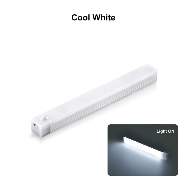 Lampe LED sans fil avec capteur de mouvement, Rechargeable par USB, veilleuse à Induction, Portable, sans fil, magnétique, pour armoire, cuisine — 8/9