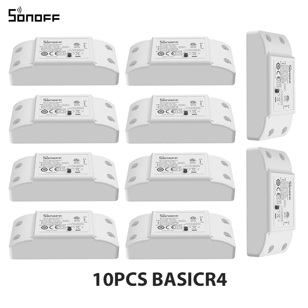 SONOFF BASICR4 – interrupteur intelligent WiFi ESP32, Mode Magic Switch, télécommande EWeLink fiable et sûre avec S-MATE2 Alexa Google, 1 à 10 pièces — 7/10