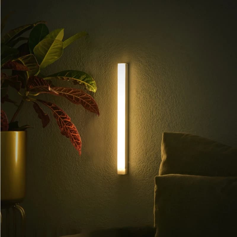 LED sans fil veilleuses capteur de mouvement lumières placard cuisine veilleuses chambre détecteur lumière armoire escalier rétro-éclairé — 3/10