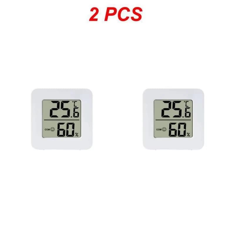 Jauge de température pour pièce, Mini thermomètre et hygromètre numérique avec capteur mural, écran LCD pour usage domestique — 9/9