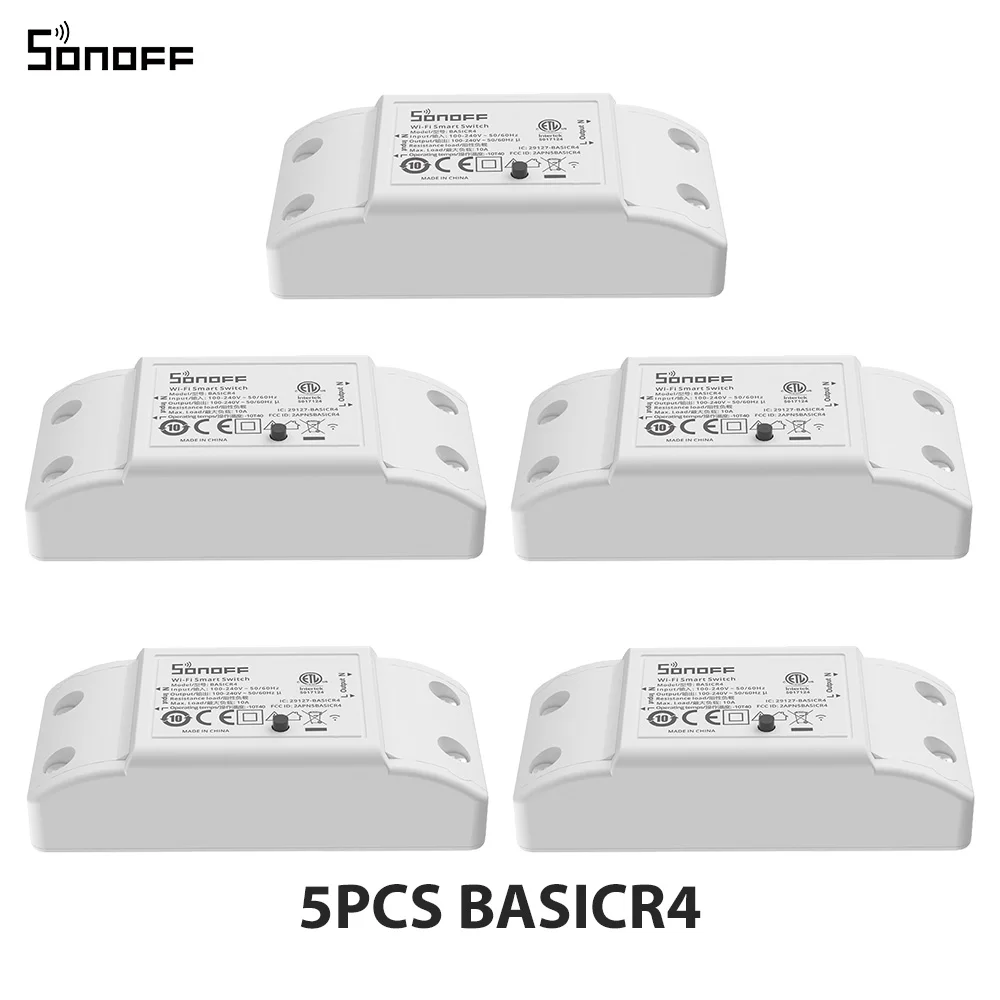 SONOFF BASICR4 – interrupteur intelligent WiFi ESP32, Mode Magic Switch, télécommande EWeLink fiable et sûre avec S-MATE2 Alexa Google, 1 à 10 pièces — 8/10