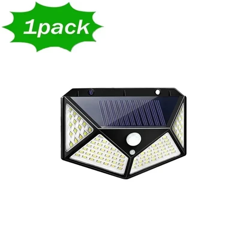 مصباح LED بالطاقة الشمسية متعدد الوظائف مع مستشعر للحركة، ضوء شمس مقاوم للماء، ديكور للحديقة الخارجية، 62 مصباح كشاف — 7/7