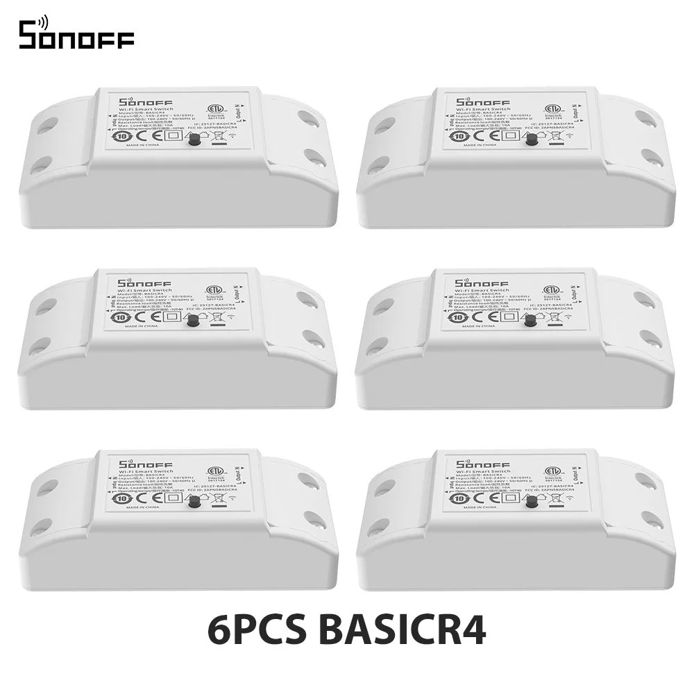 SONOFF BASICR4 – interrupteur intelligent WiFi ESP32, Mode Magic Switch, télécommande EWeLink fiable et sûre avec S-MATE2 Alexa Google, 1 à 10 pièces — 10/10