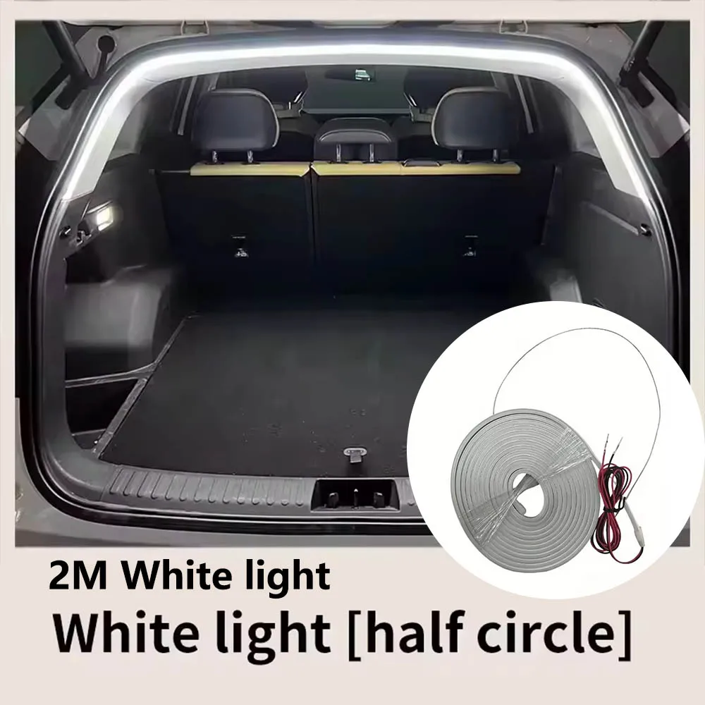 Éclairage de coffre de voiture à haute luminosité, lumière ambiante, décoration intérieure, bande lumineuse LED sans câblage, détection automatique, bande lumineuse de hayon — 5/10