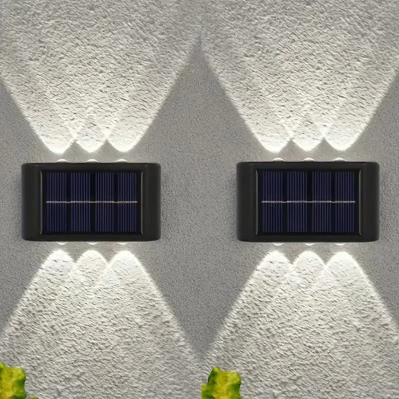Lampe murale solaire LED extérieure étanche, allumage automatique du crépuscule à l'aube, pour clôture, jardin, cour, porche, allée, patio, décoration de la maison — 6/10