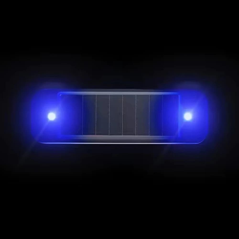 Mini LED énergie solaire voiture voyant d'avertissement nuit sécurité simulée alarme sans fil antivol lampe d'avertissement clignotant lampe d'alarme factice — 7/10