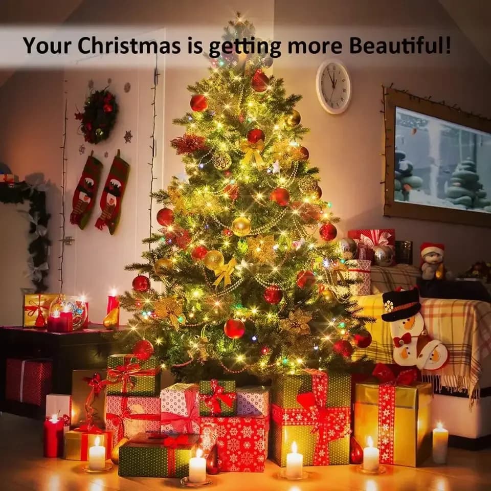 LED lumière solaire extérieure jardin fée chaîne lumière LED scintillant lampe étanche pour noël Patio arbre fête 6m/12m/23m/33m — 6/9