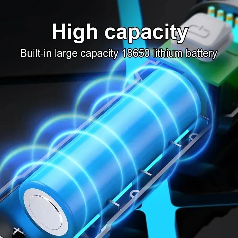 100000LM lampe de poche Super lumineuse torche LED Rechargeable lampe tactique longue portée pour l'extérieur étanche Camping pêche lanterne — 4/10